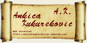 Ankica Kukureković vizit kartica